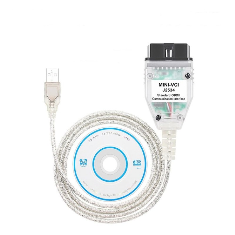 PARANNIC Mini VCI J2534 Cable V18.00.008 Latest Version, OBD2 Cable