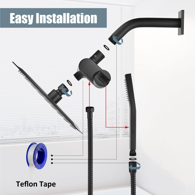 Aolemi Shower Tub Faucet Set with Handheld Spray Shower System