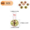 Hocansen Pack of 10 Flange Nuts T Nut M6 Brad