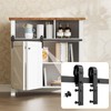 FLYVLIEG Upgraded 4FT Mini Folding Sliding Barn Door Hardware Kit