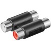 Adapter 2 x RCA Jack to 2 x RCA Female