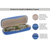 LBI Hard Shell Eyeglass Case Clamshell Fits Small To Medium