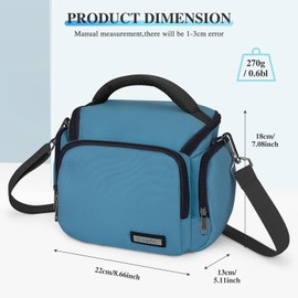 UBORSE Camera Bag Case Camera Shoulder Bag DSLR SRL Bag Photography Accessories with Removal Straps for Women Men (Green)