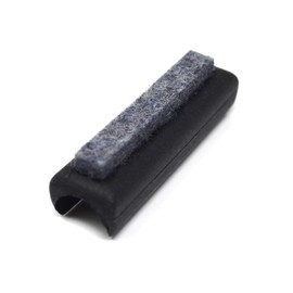 Design61 Felt glides, set of 4, chair gliders, floor gliders, diameter 12-13 mm, silencer furniture gliders, clamping shell glides with noise-absorbing felt sliding surface