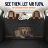 SucceBuy Dog Back Seat Extender with Hard Bottom, Mesh Window