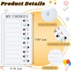 ホワイトボードチェックリストボード 子供向け ToDoリストボード My Chores RV チェックリスト プラスチック製 取り外し可能なデイリーリストボード マーカーと消せる紙3枚付き