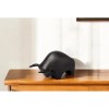 Homeroots Black Cast Aluminum Raging Bull Decor Piece