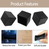 AUXBC 12PCS 1” x 1” Square Rubber Furniture Leg Caps,