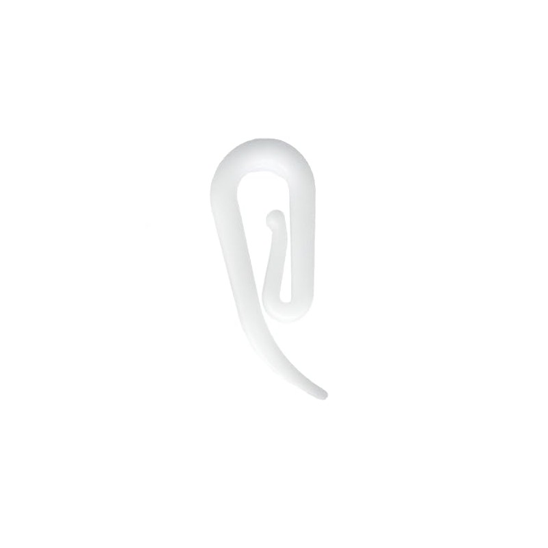 White Plastic Curtain Hooks For Heading Curtains, Window Curtains, Curtain