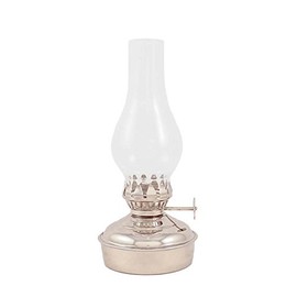 Vermont Lanterns Brass Mini Small Oil Lamp 6.5" (Nickel Chrome)