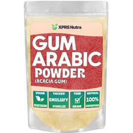 XPRS Nutra Gum Arabic Powder - Premium Acacia Gum Powder 4 Ounce - Food Grade Powdered Arabic Gum Arabic for Watercolor Paint - Arabic Gum for Baking and More
