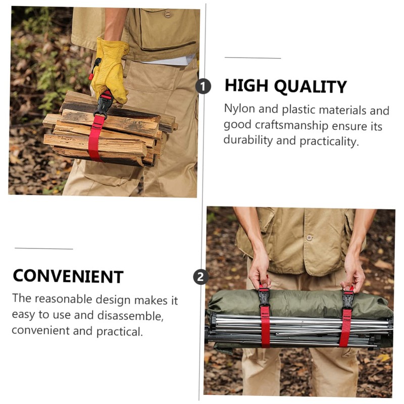Operitacx Outdoor Nylon Strapping Straps Pcs Ratchet Lashing Straps Baggage