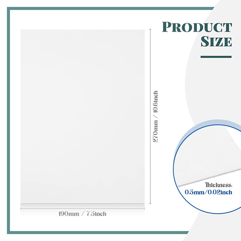 Teling 7.5 x 10.5 Inch Comic Book Boards Fabric Backing