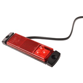 Markerslamp Rood LED 12/24V 126x30mm