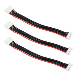 E-outstanding 3PCS 15cm JST-XH 6S LiPo Balance Extension Leads 22AWG Silicone Charging Wire