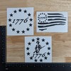 1776 Decals: 1776 Stars, Seventeen Seventy-Six Stars Minute Man, 1776