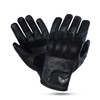 Leatherick Thunder Grip Men's Summer Gloves (Vintage Black, L)