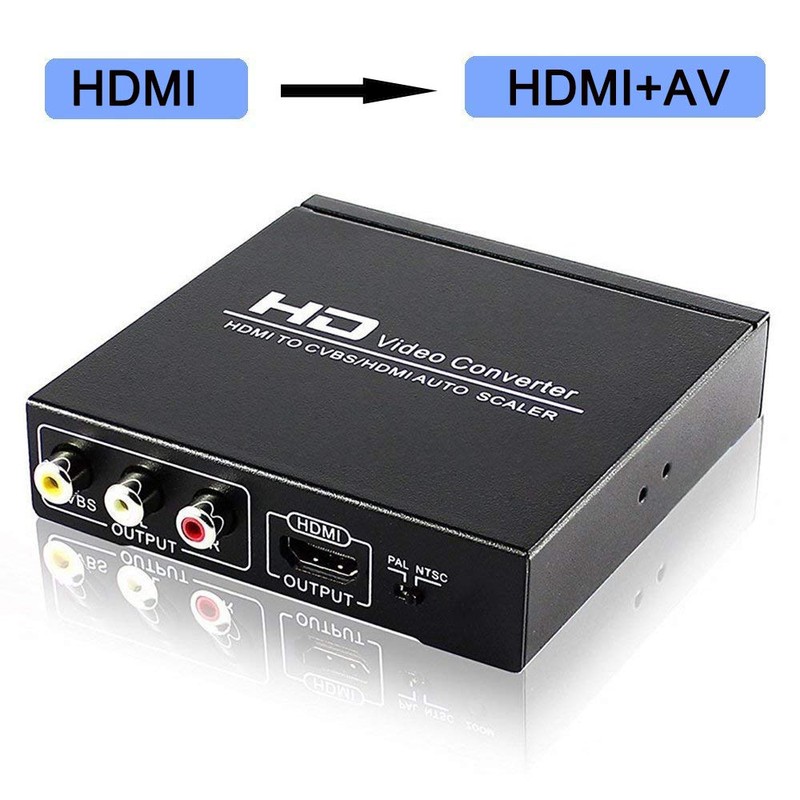 HDMI Composite Converter, HDMI AV Converter, HDMI to HDMI+RCA, HDMI+AV