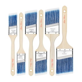 Bates- Paint Brushes, 6 Pack, 1.5", 2", 2.5", 3", Angle Brushes, Treated Wood Handle, Paint Brushes for Walls, Stain Brush, Wall Paint Brushes, Furniture Paint Brushes for Painting Walls