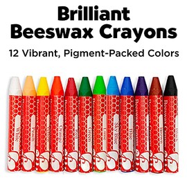 Faber-Castell - Beeswax Crayons in Storage Case - Premium Art Supplies For Kids (12 Count)