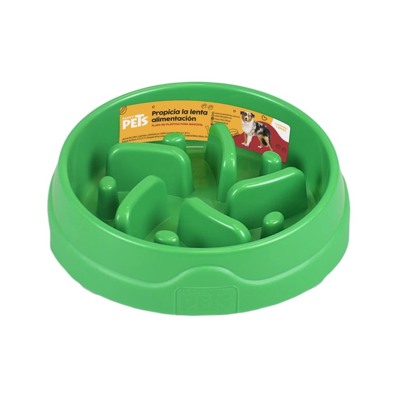 Fancy Pets Plato PLASTICO ALIMENTACION Lenta