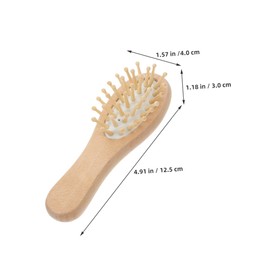 SAFIGLE 2pcs Brush Wooden Paddle Wide Teeth Hairbrush for Scalp Massage Travel Friendly Comb for Curly Hair Gentle Stimulation Reduces Static and Prevents Damage