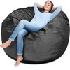 [Removable Cover] Bean Bag Chairs for Adult, Giant 4ft Memory