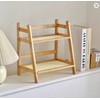 2-Tier Bamboo Countertop Organizer for Kitchen and Bathroom Storage –