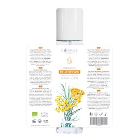 Essences Bulgaria Organic Helichrysum Floral Water 8.5 Fl Oz | 250ml | For Blemishes, Wrinkles, Fine lines and Dark Spots | Anti-Aging Mist | Skin Regenerating Toner | Alcohol-Free | Cruelty-Free