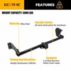 ECOTRIC Class 3 Trailer Hitch 2" Towing Hitch Receiver Compatible