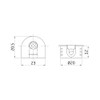 Amig - Eccentric coupling for furniture assembly, mounting with M6