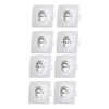 8pcs French Standard Socket 16A Wall Mounted Socket Wall Outlet