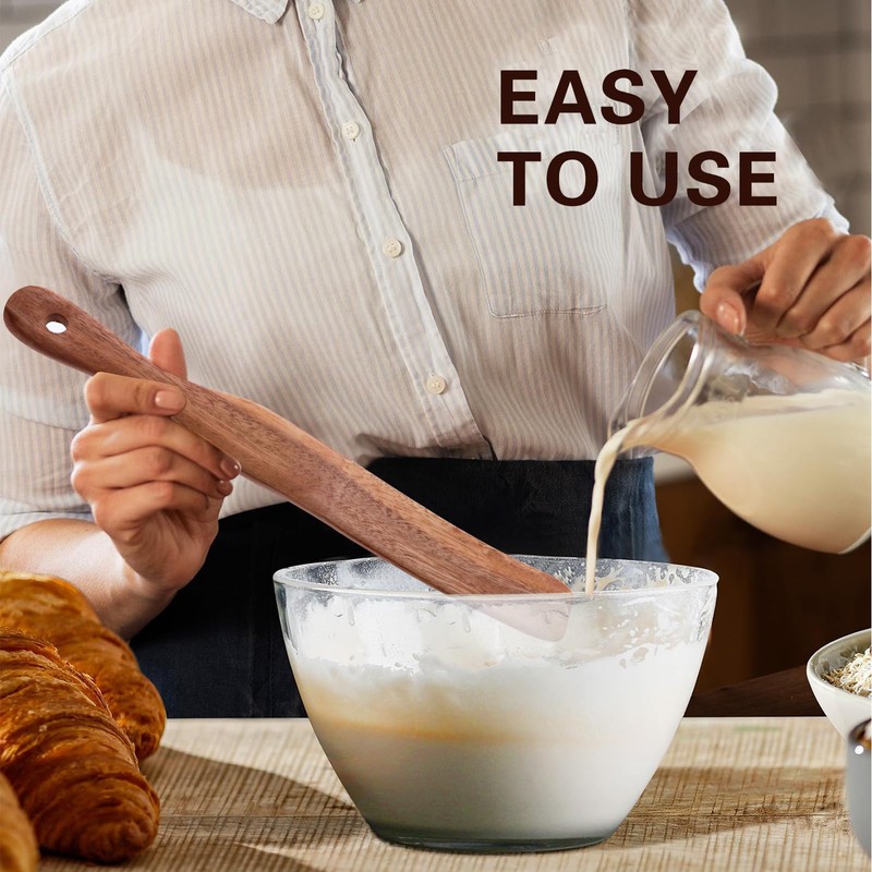 Spurtle for Sourdough Starter, Mixing, dough whisk, Reaching Bottom of