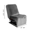 ULTICOR 7-Piece L Shape Sectional Recliner Sofa Covers, Velvet Stretch