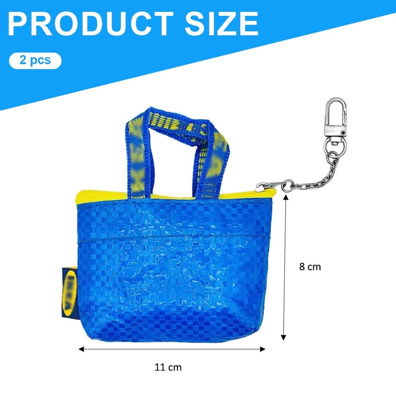 NHQZ Key Fob Bag, Mini Bag Bag Zip Chain for