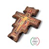 Wooden Wall Crucifix San Damiano Made in Umbria Italy 15