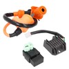 Ignition Coil Rectifier Solenoid Relay Spark Plug 6-Pin AC CDI
