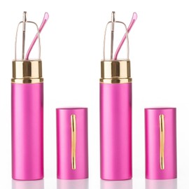 IG Reading Glasses 2 Packs Tube Readers for Women Ultra Compact in Case Hot Pink Reader 1.25