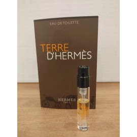 HERMÈS New Terre D'Hermes HERMES PARIS Eau de Toilette Sample 0.06 oz 2 ml Travel Size