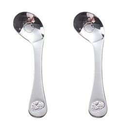 2PCS Baby Bendable Spoons Training Learning Feeding Baby Spoons First Stage for Kids Toddlers Children and Infants Easy Grip Fork Tableware