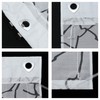 ESLIR Roman Blind with U-hooks Kitchen Roman Curtains Semi-transparent Eyelet