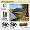 Miztli Camping Hammock -Portable Hammock w/Spacious Net & Tree Straps