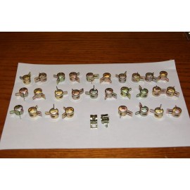 none Hose Clamps Fuel Vacuum Lines 3/8" Spring Action Clamp