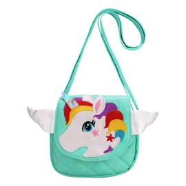 DEEKEY Little Girls Purses for Kids - Toddler Mini Cute Princess Handbags Shoulder Crossbody Messenger Bag Toys Gifts