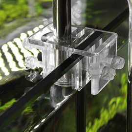 Pack of 2 Aquarium Acrylic Transparent Lily Pipe Attachment, Aquarium Hose Attachment Clip for Fix 12-16 mm Inflow Drain Pipe