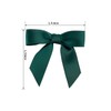 7Rainbows 50pcs Boutique 1.5" Dark Green Satin Ribbon Mini Bows