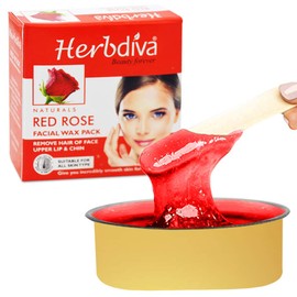 Herbdiva Katori Facial Wax Red Rose, 80g