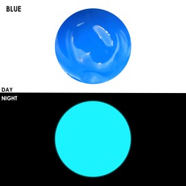 Artecho Glow in the Dark Paint, Neon Blue Paint (120ml / 4.05oz) Tubes, Art Craft Paints for Canvas, Rock, Stone, Wood, Fabric, Art Supplies