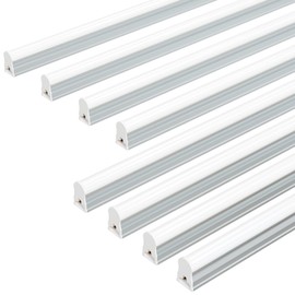 Ensenior 8-Pack T5 LED Shop Lights, 2FT 1000LM 6500K Super Bright White Integrated Single Fixture, 10W Linkable Utility Commercial Lighting for Office/Gym/Garage/Ceiling/Under Cabinet, Plug & Play