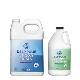 EPE Deep Pour Epoxy Resin: 1.5 Gal - 2:1 Ratio - Low Odor Crystal Clear Resin, UV Resistant, Food Safe, Perfect for River Tables & Castings - Made in The USA